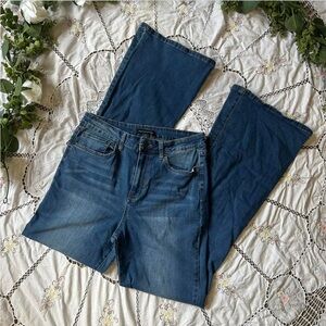 YMI dark wash flare jeans